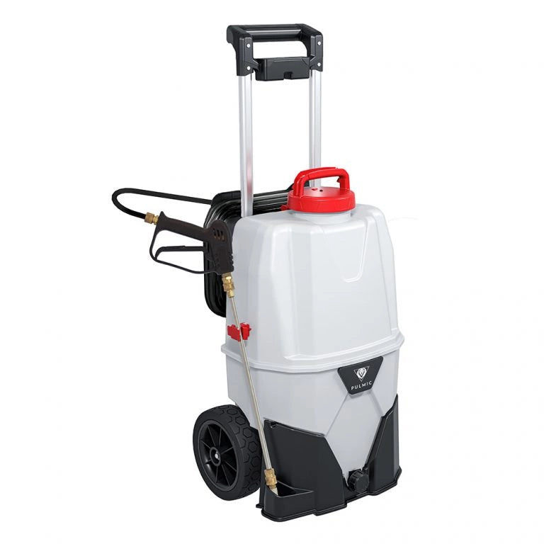 Elektrische spray drukspuit - softwash + 2 batterijen - zuurbestendig - ruitenwasserpomp