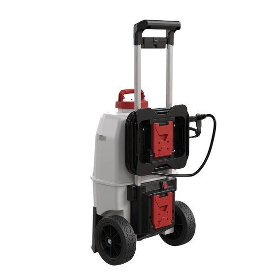 Elektrische spray drukspuit - softwash + 2 batterijen - zuurbestendig - ruitenwasserpomp