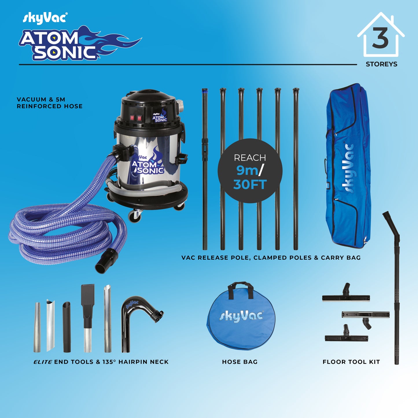Skyvac - Atom Sonic - Elite Poles