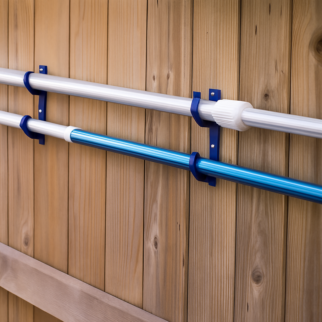 Ophangset voor telescoops en borstelstelen.