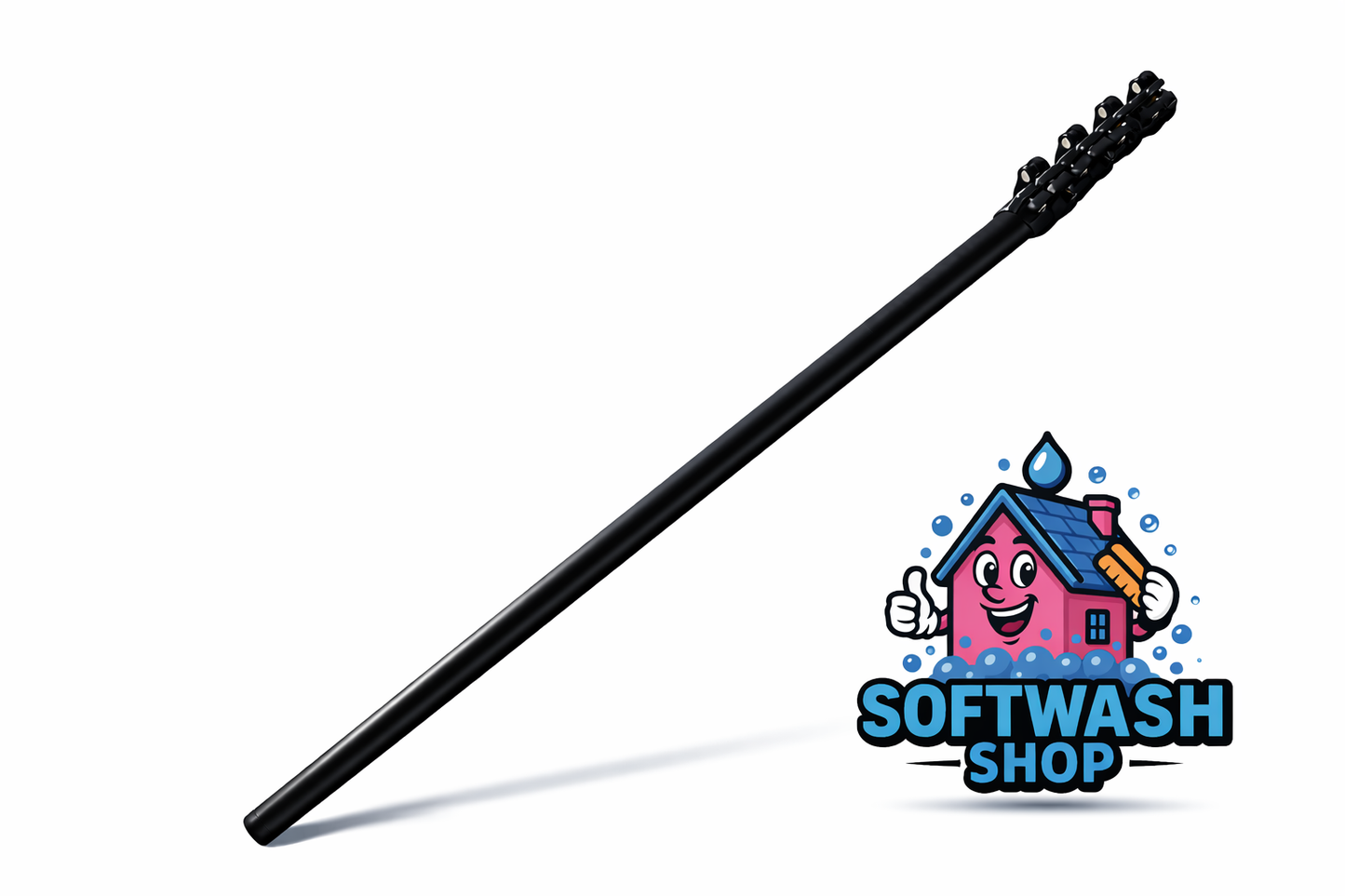 Telescoopsteel Glasfiber inclussief accessoires