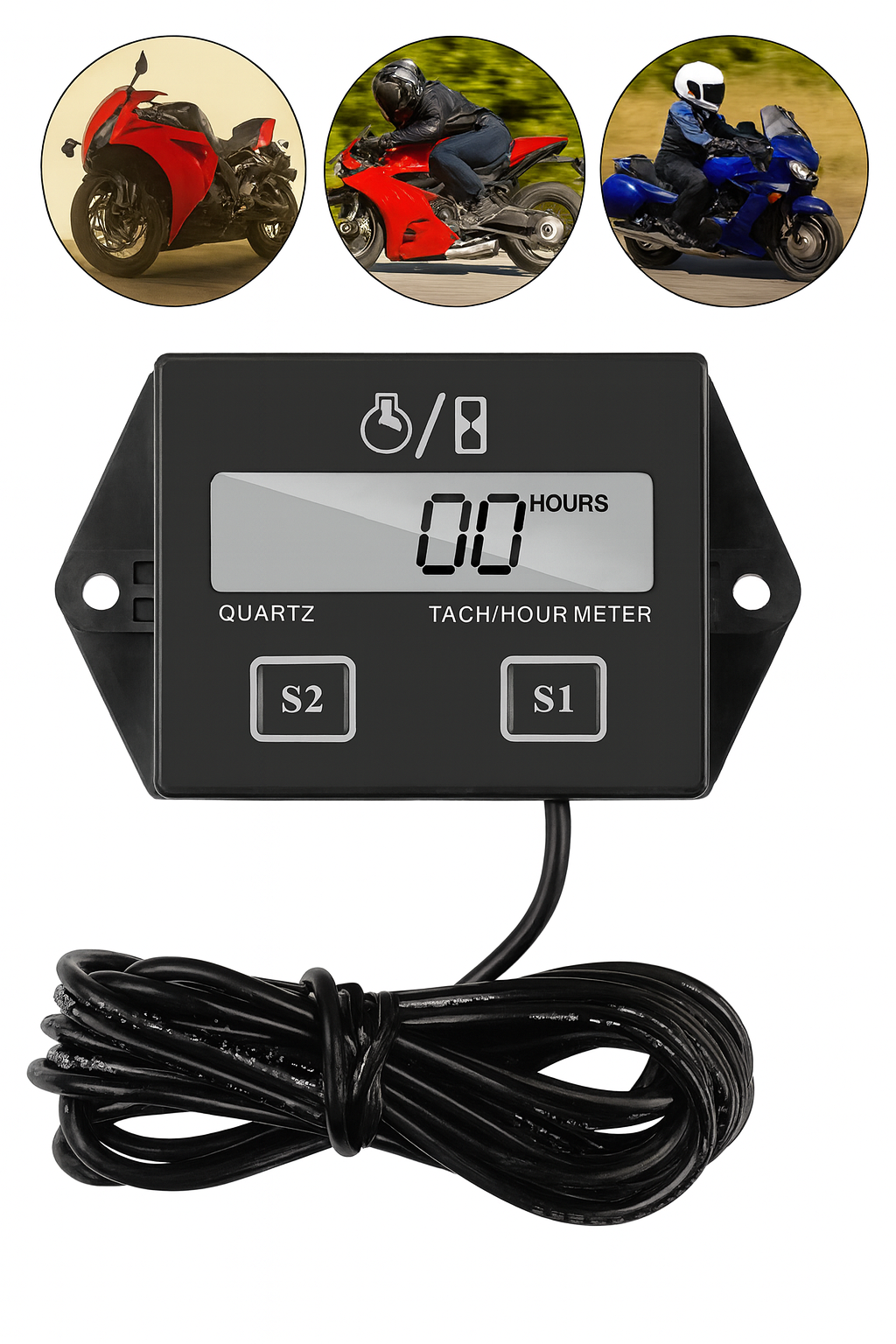 Motor urenteller - Toerenteller voor benzine en dieselmotoren