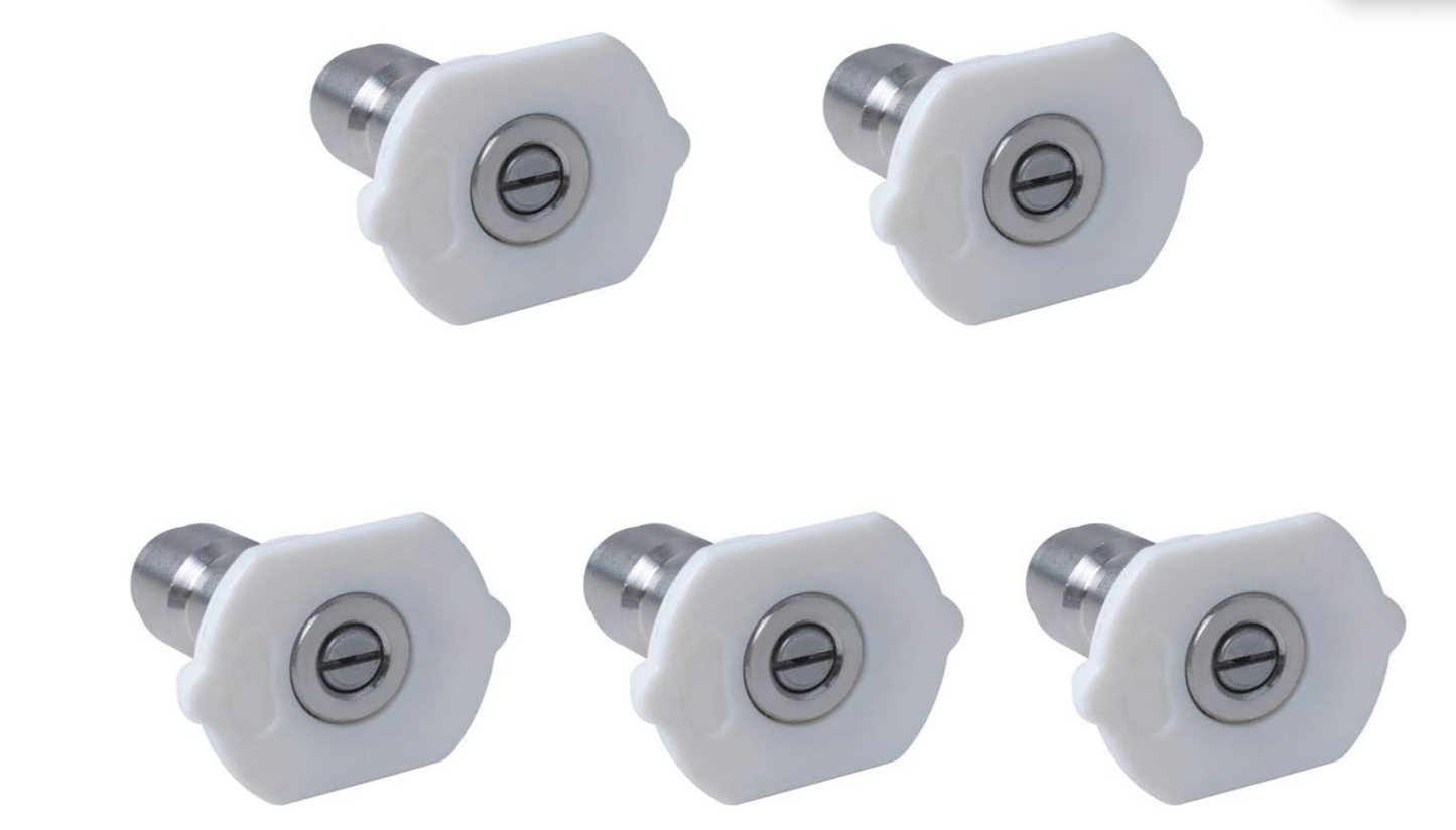 Nozzle spray 40° set van 10 stuks kleur wit sproeier softwash