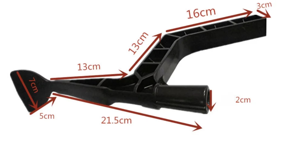 Dakgootreiniger/dakgoothaak voor bladeren en mos/takken naar u toe te vegen.